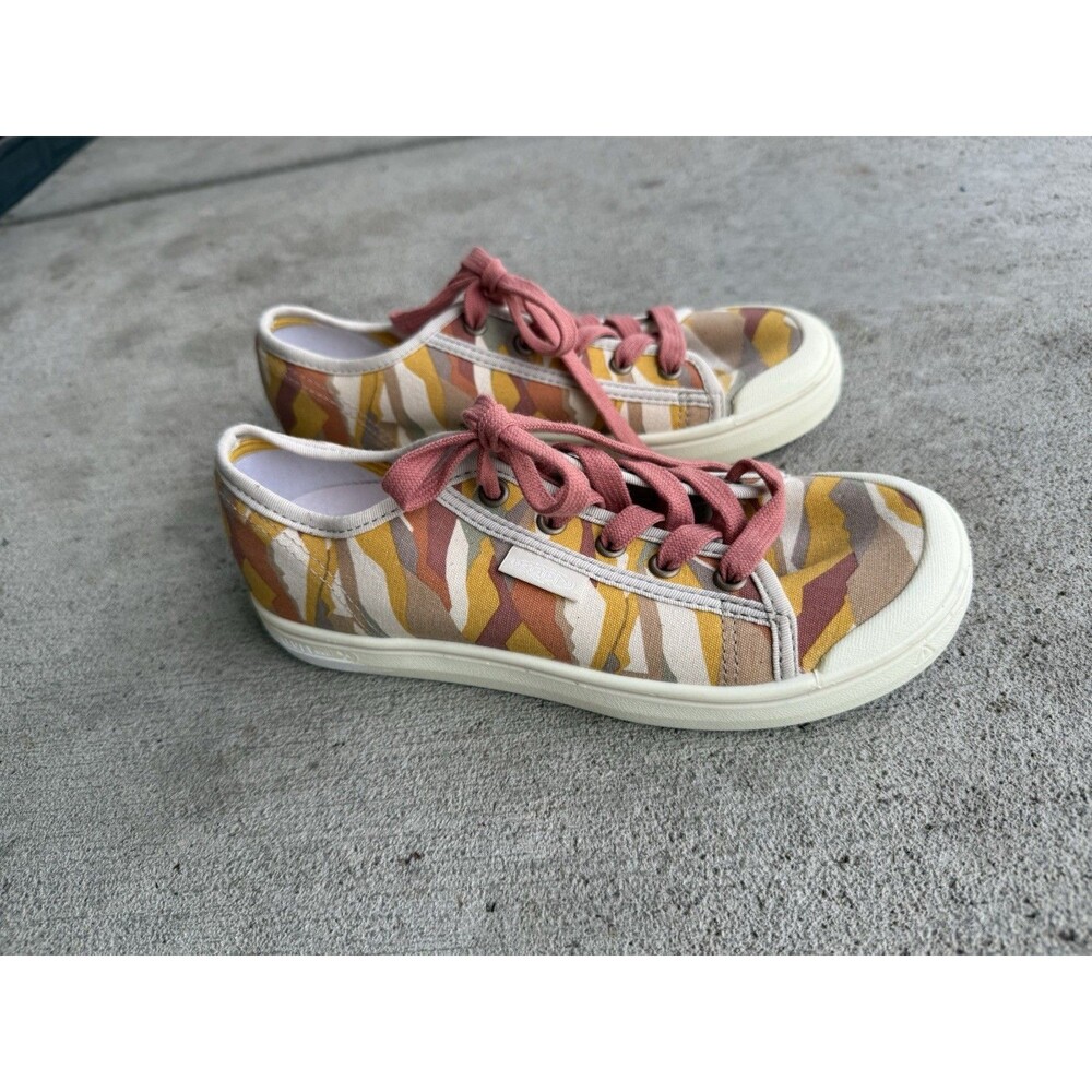 Keen Elsa Lite Brick Dust Colorful Lace Up Canvas Street Sneakers Women SZ 6.5